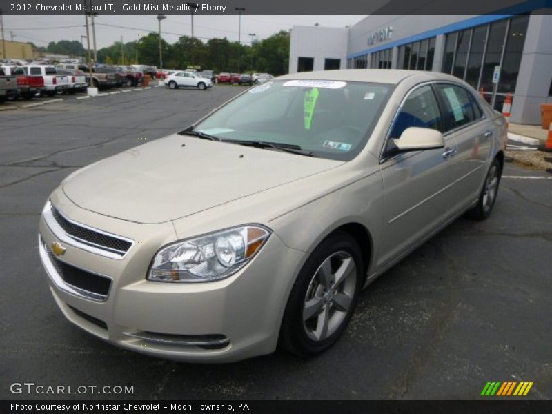 Gold Mist Metallic / Ebony 2012 Chevrolet Malibu LT