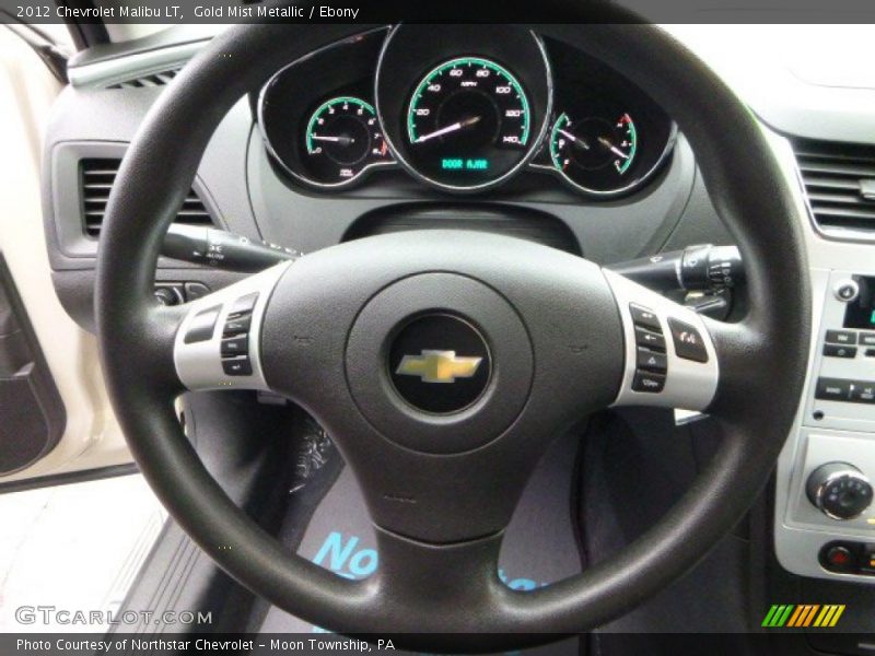 Gold Mist Metallic / Ebony 2012 Chevrolet Malibu LT