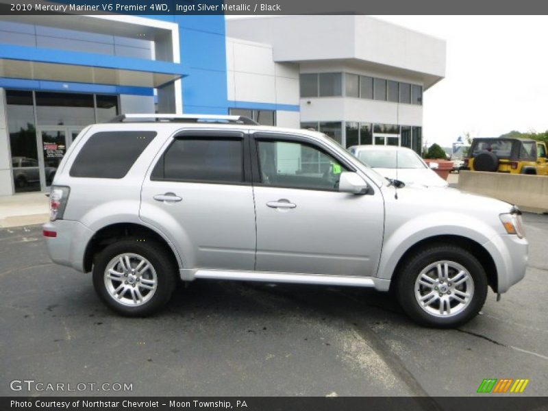 Ingot Silver Metallic / Black 2010 Mercury Mariner V6 Premier 4WD