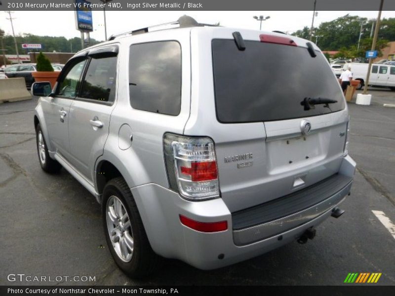 Ingot Silver Metallic / Black 2010 Mercury Mariner V6 Premier 4WD