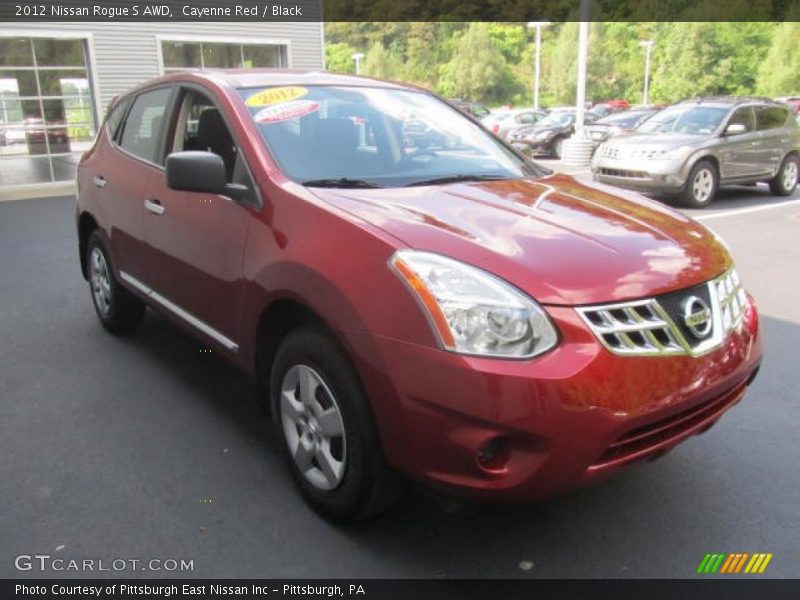 Cayenne Red / Black 2012 Nissan Rogue S AWD