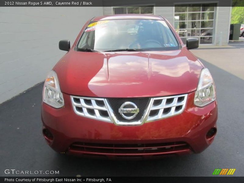 Cayenne Red / Black 2012 Nissan Rogue S AWD
