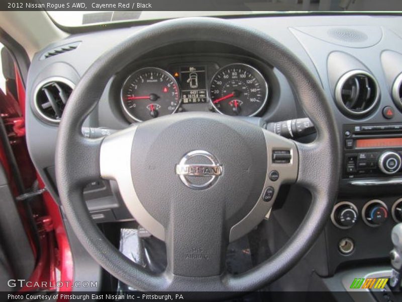 Cayenne Red / Black 2012 Nissan Rogue S AWD