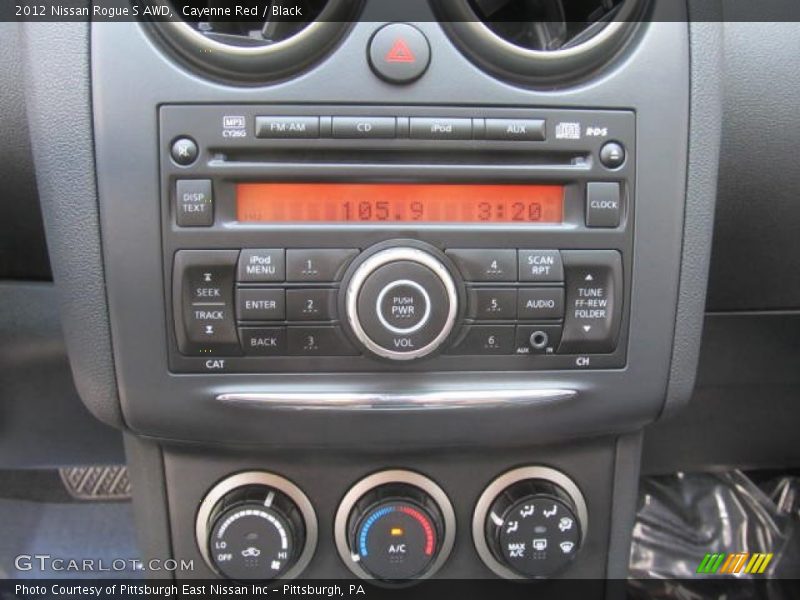 Cayenne Red / Black 2012 Nissan Rogue S AWD