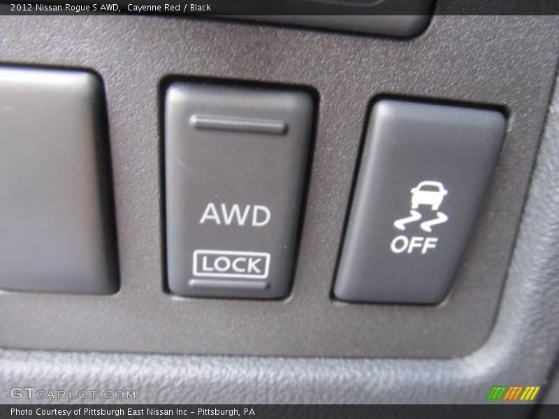 Cayenne Red / Black 2012 Nissan Rogue S AWD