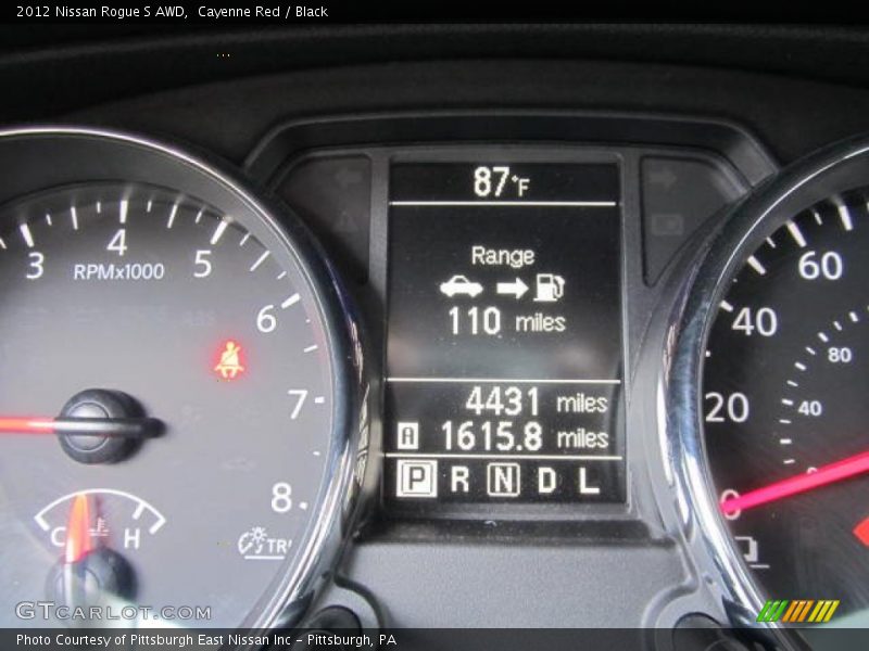 Cayenne Red / Black 2012 Nissan Rogue S AWD