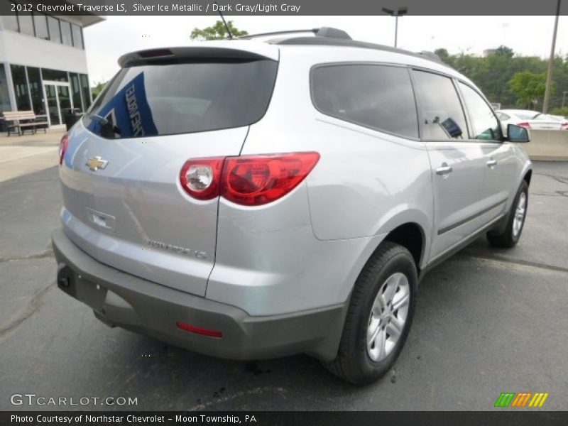 Silver Ice Metallic / Dark Gray/Light Gray 2012 Chevrolet Traverse LS