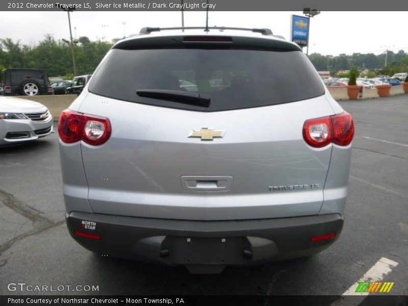 Silver Ice Metallic / Dark Gray/Light Gray 2012 Chevrolet Traverse LS