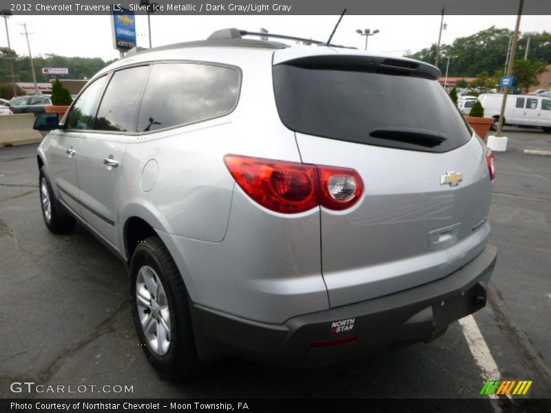 Silver Ice Metallic / Dark Gray/Light Gray 2012 Chevrolet Traverse LS