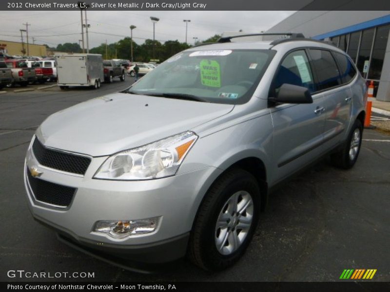 Silver Ice Metallic / Dark Gray/Light Gray 2012 Chevrolet Traverse LS