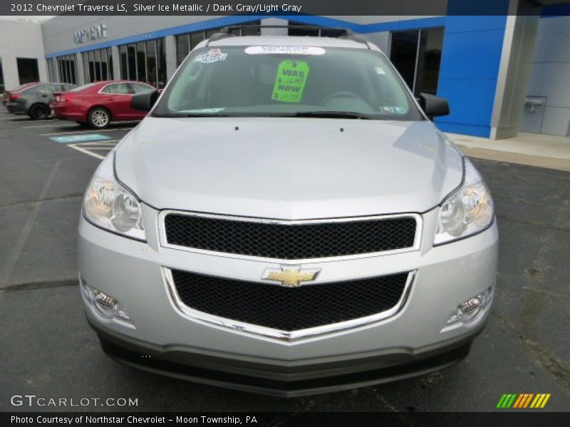 Silver Ice Metallic / Dark Gray/Light Gray 2012 Chevrolet Traverse LS
