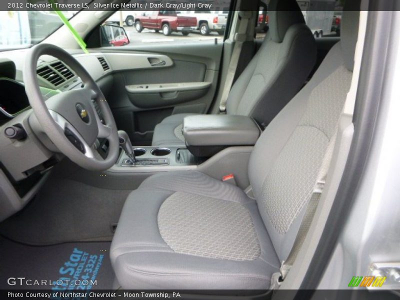 Silver Ice Metallic / Dark Gray/Light Gray 2012 Chevrolet Traverse LS