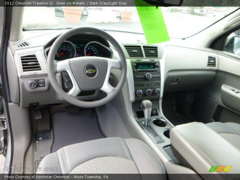 Silver Ice Metallic / Dark Gray/Light Gray 2012 Chevrolet Traverse LS