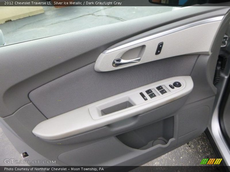 Silver Ice Metallic / Dark Gray/Light Gray 2012 Chevrolet Traverse LS