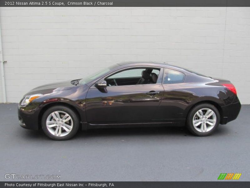 Crimson Black / Charcoal 2012 Nissan Altima 2.5 S Coupe