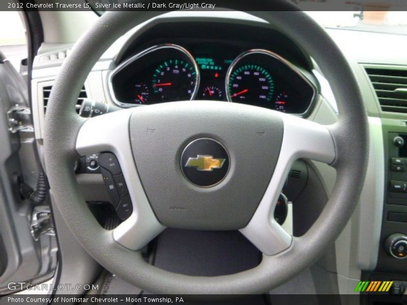 Silver Ice Metallic / Dark Gray/Light Gray 2012 Chevrolet Traverse LS