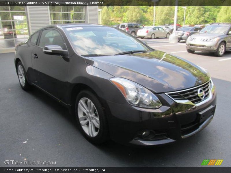 Crimson Black / Charcoal 2012 Nissan Altima 2.5 S Coupe