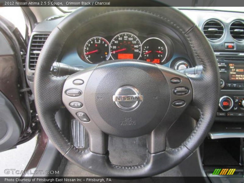 Crimson Black / Charcoal 2012 Nissan Altima 2.5 S Coupe