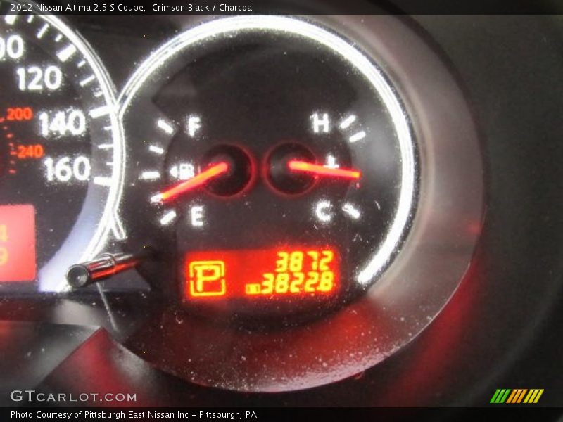 Crimson Black / Charcoal 2012 Nissan Altima 2.5 S Coupe