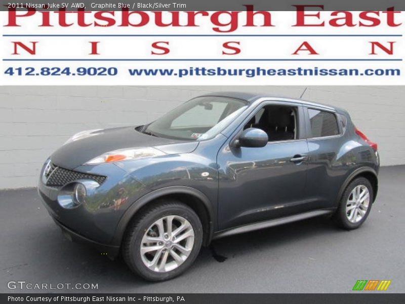 Graphite Blue / Black/Silver Trim 2011 Nissan Juke SV AWD