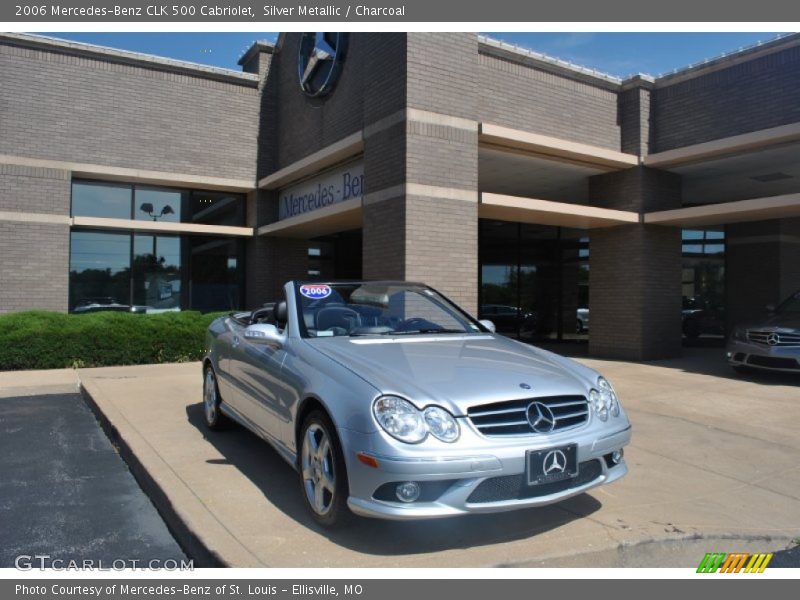 Silver Metallic / Charcoal 2006 Mercedes-Benz CLK 500 Cabriolet