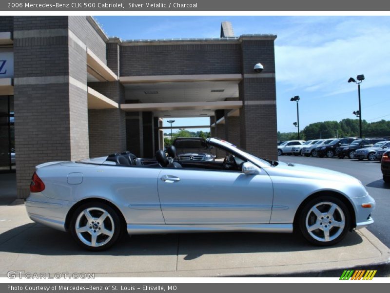 Silver Metallic / Charcoal 2006 Mercedes-Benz CLK 500 Cabriolet