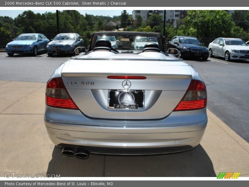 Silver Metallic / Charcoal 2006 Mercedes-Benz CLK 500 Cabriolet