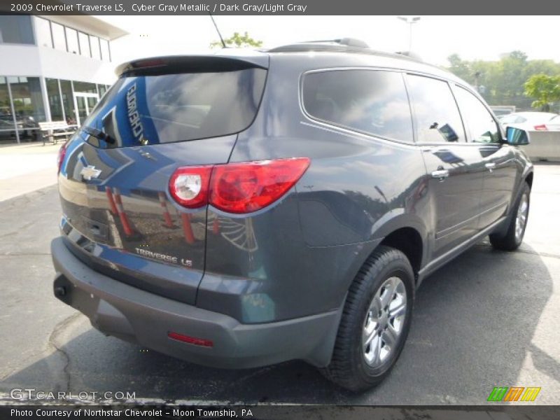 Cyber Gray Metallic / Dark Gray/Light Gray 2009 Chevrolet Traverse LS