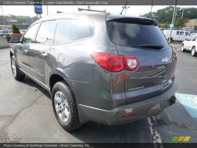Cyber Gray Metallic / Dark Gray/Light Gray 2009 Chevrolet Traverse LS