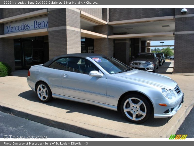 Silver Metallic / Charcoal 2006 Mercedes-Benz CLK 500 Cabriolet