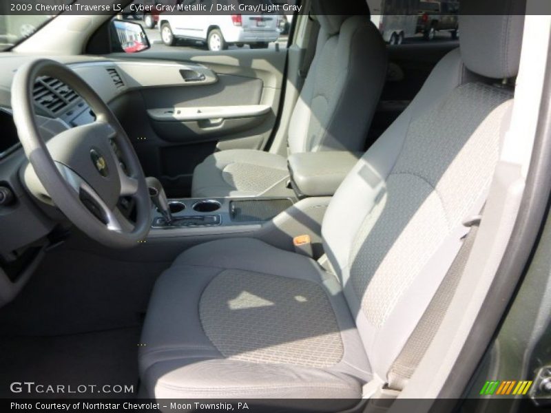 Cyber Gray Metallic / Dark Gray/Light Gray 2009 Chevrolet Traverse LS