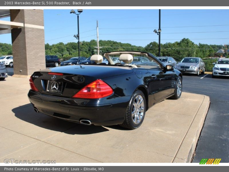 Black / Ash 2003 Mercedes-Benz SL 500 Roadster