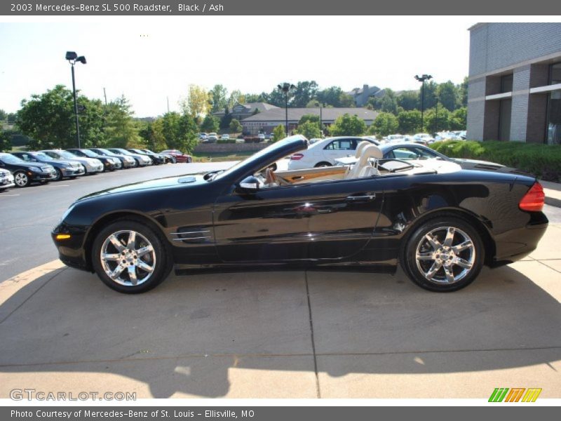 Black / Ash 2003 Mercedes-Benz SL 500 Roadster