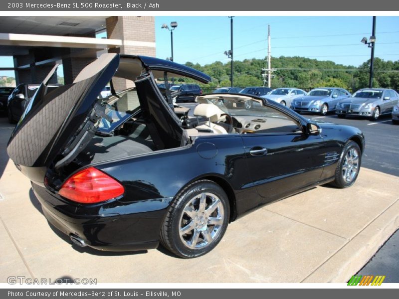 Black / Ash 2003 Mercedes-Benz SL 500 Roadster