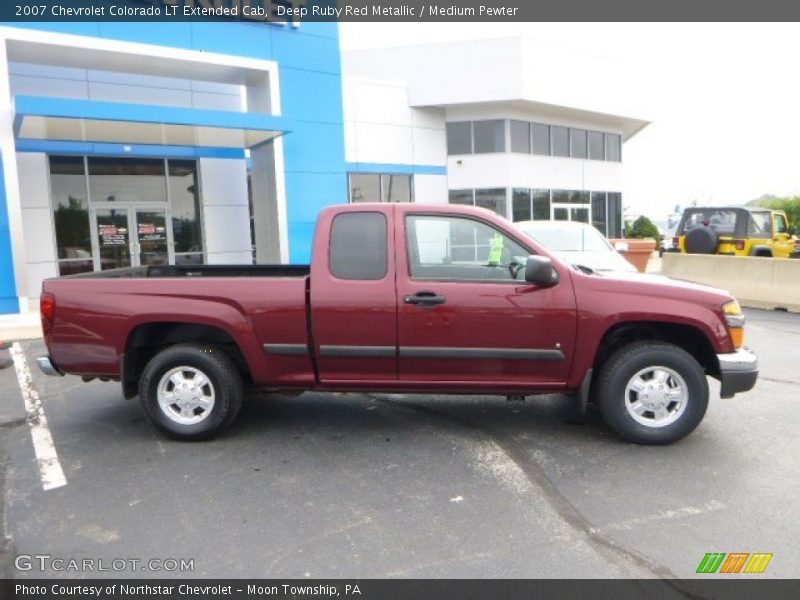 Deep Ruby Red Metallic / Medium Pewter 2007 Chevrolet Colorado LT Extended Cab