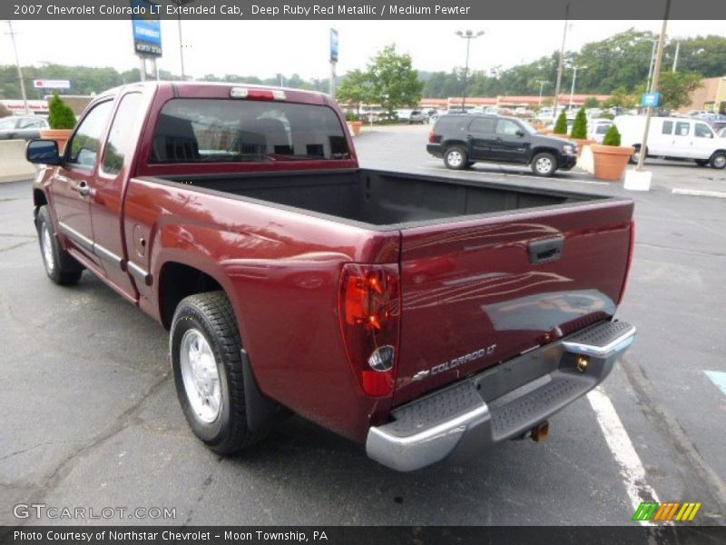 Deep Ruby Red Metallic / Medium Pewter 2007 Chevrolet Colorado LT Extended Cab