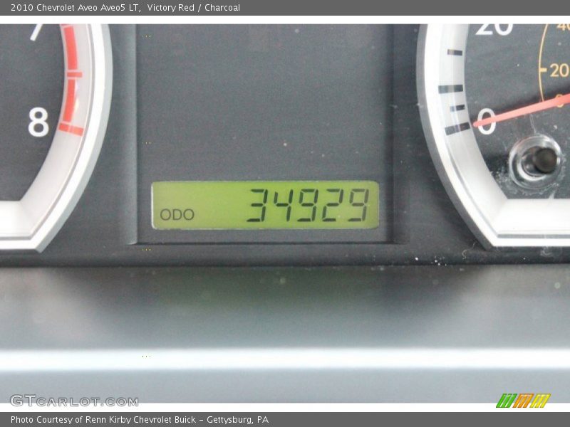 Victory Red / Charcoal 2010 Chevrolet Aveo Aveo5 LT