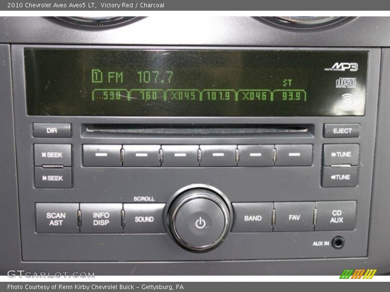 Victory Red / Charcoal 2010 Chevrolet Aveo Aveo5 LT
