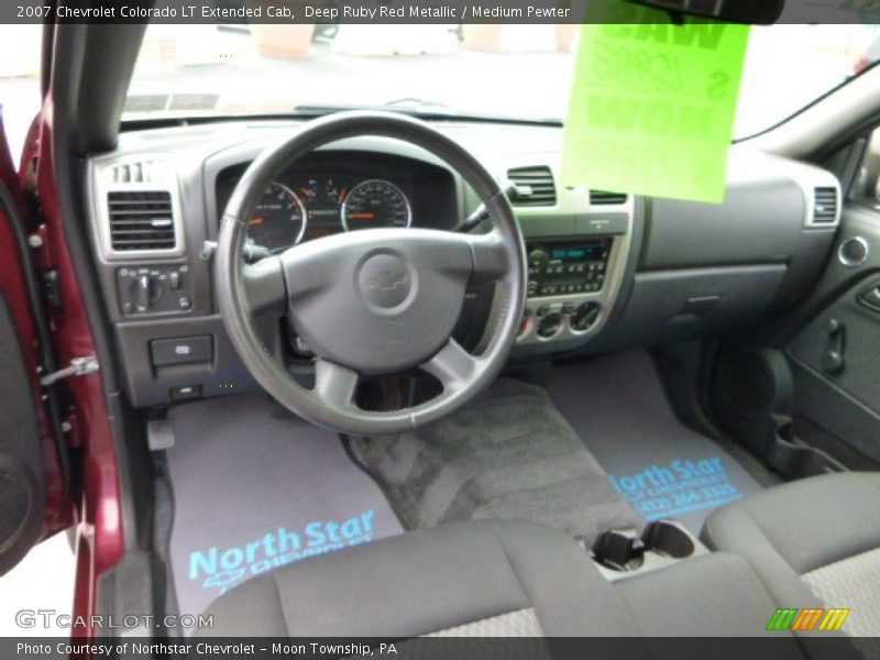 Deep Ruby Red Metallic / Medium Pewter 2007 Chevrolet Colorado LT Extended Cab