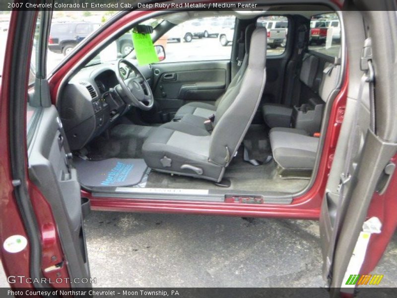 Deep Ruby Red Metallic / Medium Pewter 2007 Chevrolet Colorado LT Extended Cab