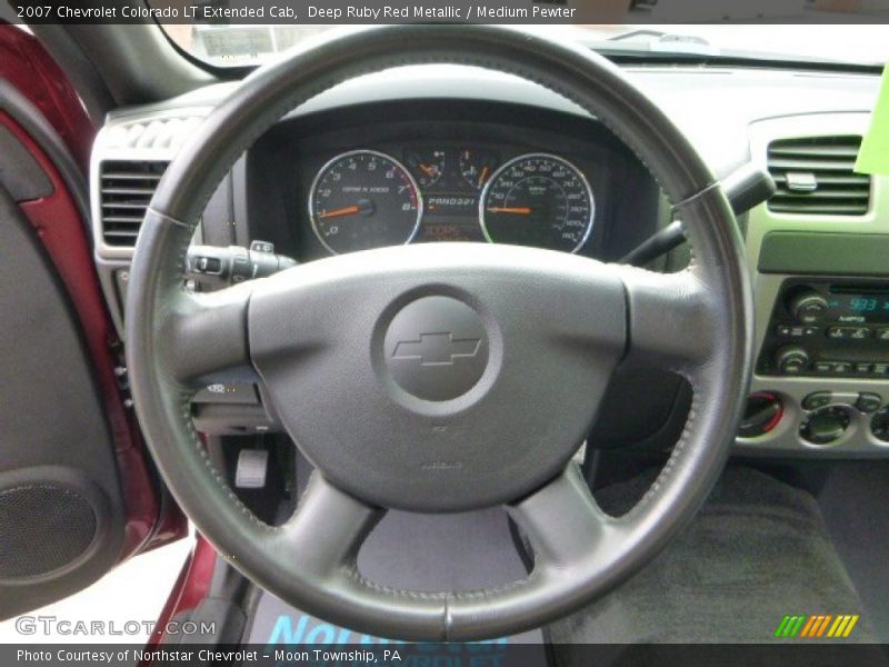 Deep Ruby Red Metallic / Medium Pewter 2007 Chevrolet Colorado LT Extended Cab
