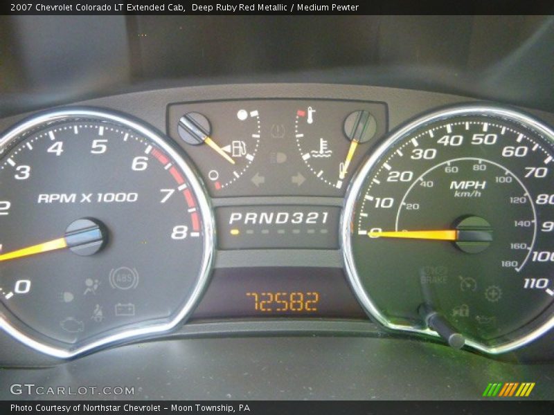 Deep Ruby Red Metallic / Medium Pewter 2007 Chevrolet Colorado LT Extended Cab