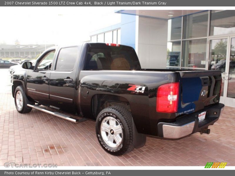 Black / Light Titanium/Dark Titanium Gray 2007 Chevrolet Silverado 1500 LTZ Crew Cab 4x4