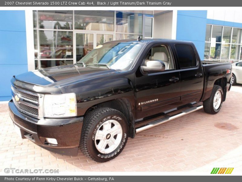 Black / Light Titanium/Dark Titanium Gray 2007 Chevrolet Silverado 1500 LTZ Crew Cab 4x4