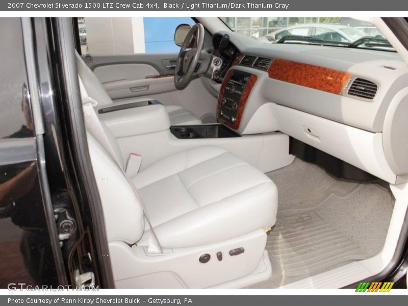 Black / Light Titanium/Dark Titanium Gray 2007 Chevrolet Silverado 1500 LTZ Crew Cab 4x4