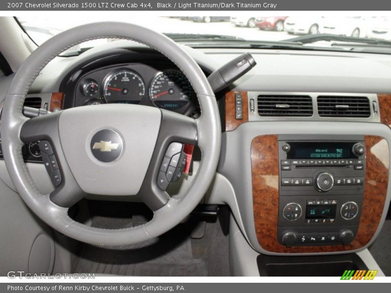 Black / Light Titanium/Dark Titanium Gray 2007 Chevrolet Silverado 1500 LTZ Crew Cab 4x4