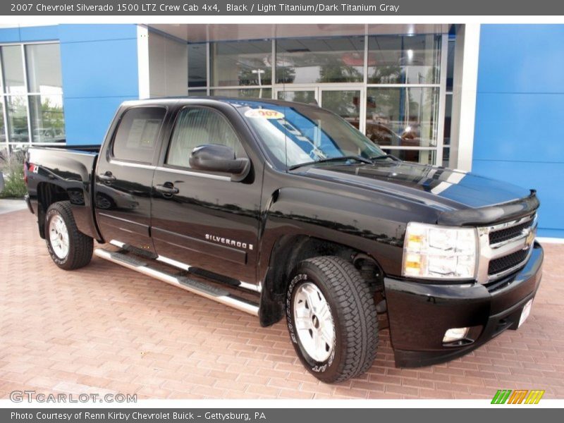 Black / Light Titanium/Dark Titanium Gray 2007 Chevrolet Silverado 1500 LTZ Crew Cab 4x4