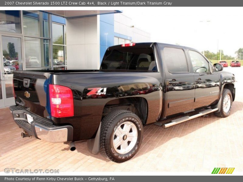 Black / Light Titanium/Dark Titanium Gray 2007 Chevrolet Silverado 1500 LTZ Crew Cab 4x4