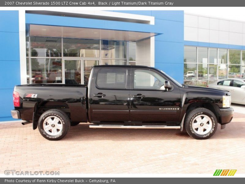 Black / Light Titanium/Dark Titanium Gray 2007 Chevrolet Silverado 1500 LTZ Crew Cab 4x4
