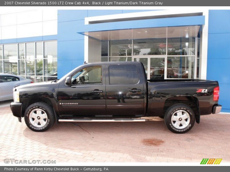 Black / Light Titanium/Dark Titanium Gray 2007 Chevrolet Silverado 1500 LTZ Crew Cab 4x4